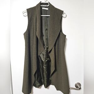 Reitmans Olive GreenWaterfall Vest